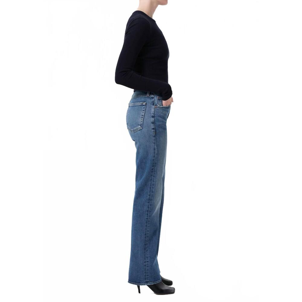 NEW AGOLDE mid rise kick bootcut jeans in curve - Picture 3 of 7
